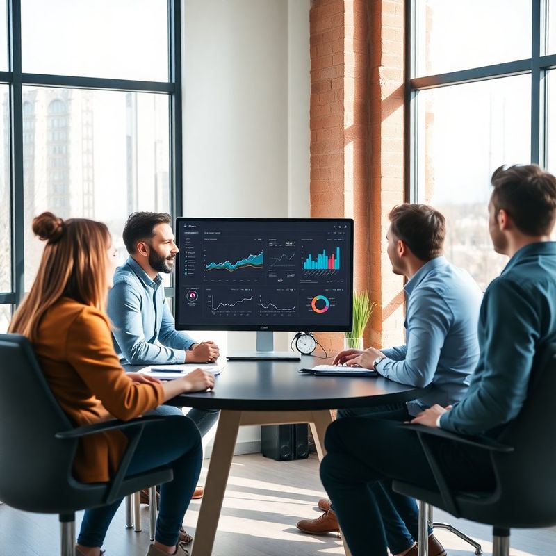 Tim Tomić & Babić okupljen oko monitora s analitičkim dashboardom u karlovačkom uredu